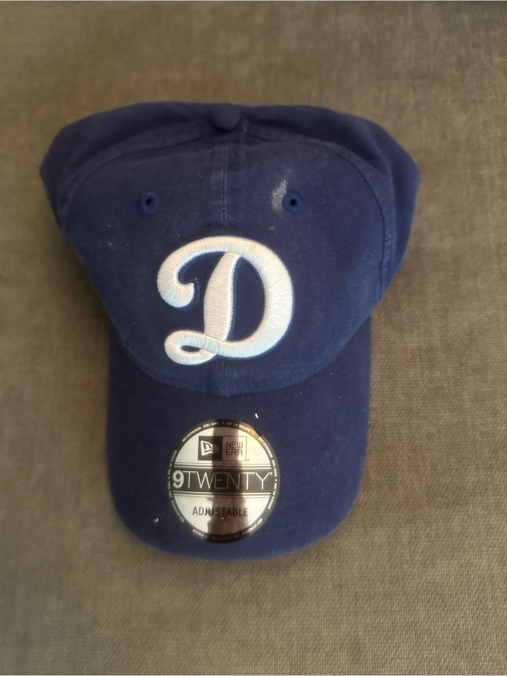 New Era Navy Blue Cap with White 'D' Embroidery